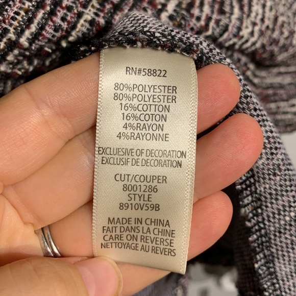 Max Studio long sleeve textured dress with braided detailing - Picture 8 of 12